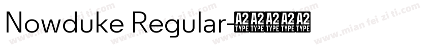 Nowduke Regular字体转换